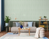 Green-toned Patterned Wallpaper, Textured Wallpaper,Natural Wallpaper, Modern & Minimalist Wall Covering,Modern Look Neutral Colors Glittering Wallcovering