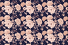 White and Gold Blooming Flowers Wallpaper, Dark Seamless Pattern Mural, Oversized Custom Size Wall Art, Non-Woven, Non-Adhesive, Modern Wall Paper, Removable