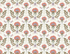 Floral Wallpaper, Boho Mural, Oversized Custom Size Wall Art, Non-Woven, Non-Adhesive, Modern Wall Paper, Removable