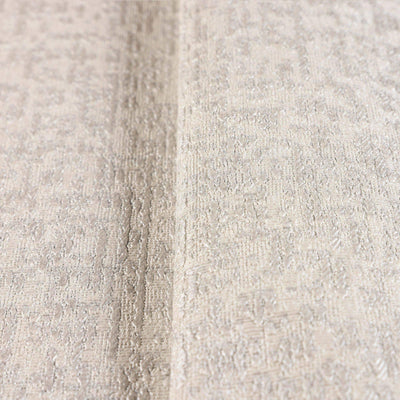 Abstract Glam 3D Embossed Wallpaper, Off White, Silver Metallic Accents Luxury Wallcovering, Washable, Durable Home and Commercial Use Wall Decor - Walloro High End Wallcoverings & More