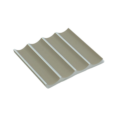Modern Warm Taupe Slatted Wall Panel , PS Wall Home Decoration Panel-Premium Quality