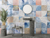 Geometric Wallpaper, Loft, Classic and Modern Style Mural, Oversized Custom Size Wall Art, Non-Woven, Non-Adhesive, Modern Wall Paper, Removable