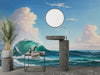 Sea Wave Wallpaper, Oil Painting Mural, Oversized Custom Size Wall Art, Non-Woven, Non-Adhesive, Modern Wall Paper, Removable