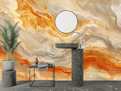 Ikat Ethnic Tribal Wallpaper, Seamless Pattern Mural, Oversized Custom Size Wall Art, Non-Woven, Non-Adhesive, Modern Wall Paper, Removable