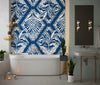 Retro Tropical Style Wallpaper, Seamless Pattern Mural, Oversized Custom Size Wall Art, Non-Woven, Non-Adhesive, Modern Wall Paper, Removable
