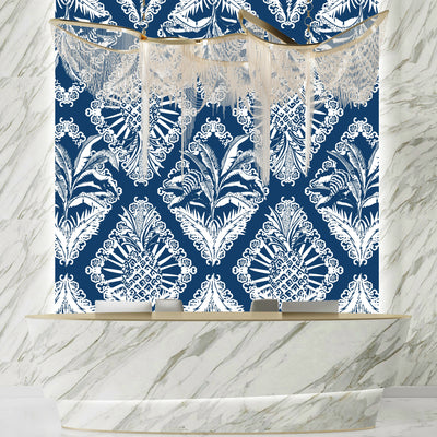 Retro Tropical Style Wallpaper, Seamless Pattern Mural, Oversized Custom Size Wall Art, Non-Woven, Non-Adhesive, Modern Wall Paper, Removable