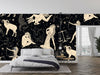 Signs Zodiac Wallpaper, Seamless Pattern Mural, Oversized Custom Size Wall Art, Non-Woven, Non-Adhesive, Modern Wall Paper, Removable
