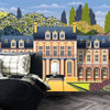 Medieval Old Mansion Wallpaper, Garden Mural, Oversized Custom Size Wall Art, Non-Woven, Non-Adhesive, Modern Wall Paper, Removable