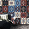 Talavera Ethnic Wallpaper, Seamless Pattern Mural, Oversized Custom Size Wall Art, Non-Woven, Non-Adhesive, Modern Wall Paper, Removable