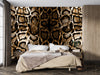 Dark Snake Skin Wallpaper, Seamless Pattern Mural, Oversized Custom Size Wall Art, Non-Woven, Non-Adhesive, Modern Wall Paper, Removable
