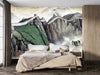 Chinese Wall Wallpaper, Painted Style Mural, Oversized Custom Size Wall Art, Non-Woven, Non-Adhesive, Modern Wall Paper, Removable
