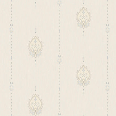 Beige Stylish Embossed Textured Wallpaper, Modern Ikat Stripeed Wallcovering - Walloro High End Wallcoverings & More