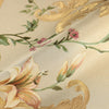 Beige Timeless Floral Embossed Rose Wallpaper, Flocked Vivid Color Rose Flowers Pattern - Walloro High End Wallcoverings & More