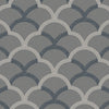 Blue Luxury Fish Scale Deep Embossed Wallpaper, 3D Textured Lace Patterns, Thick Wallcovering - Walloro High End Wallcoverings & More