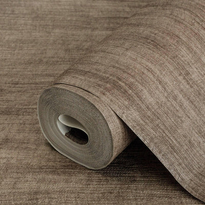 Brown Modern Stripped Pattern Wallpaper, Embossed 3D Textured Neutral Colors Abstract Wallcovering - Walloro High End Wallcoverings & More