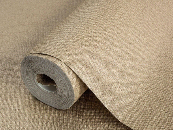 Brown Sparkling Plain Color Textured Wallpaper, Modern Look NEutral Colors Glittering Wallcovering - Walloro High End Wallcoverings & More