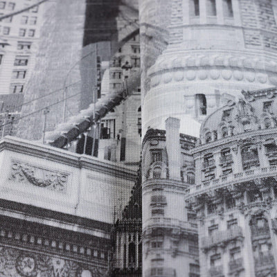 Cityscape Buildings Wallpaper, Rich Textured Wallcovering, Traditional, Modern Wallpaper, Extra Large 114 sq ft Roll, Washable, Drawing - Walloro High End Wallcoverings & More