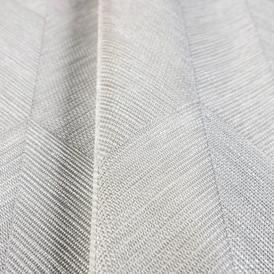 Contemporary 3D Embossed Geometric Wallpaper, Off White Modern Chevron Herringbone Shapes Wallcovering, Sturdy, Large 177 sq ft Roll - Walloro High End Wallcoverings & More