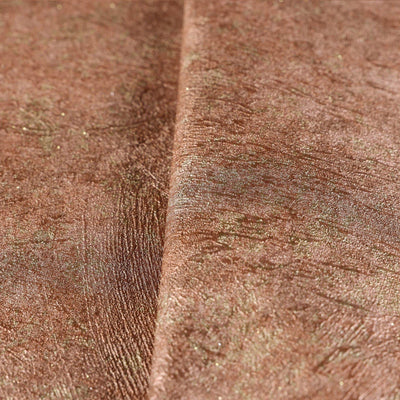 Copper Distressed Rustic 3D Embossed Wallpaper, Metallic Rich Textured Industrial Wallcovering - Walloro High End Wallcoverings & More