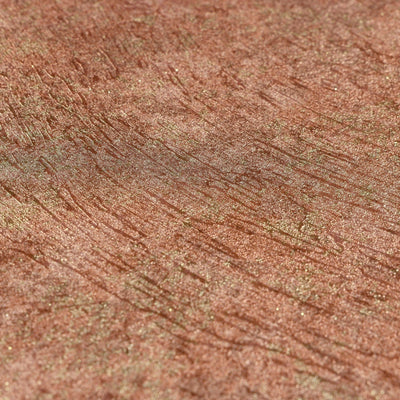 Copper Distressed Rustic 3D Embossed Wallpaper, Metallic Rich Textured Industrial Wallcovering - Walloro High End Wallcoverings & More