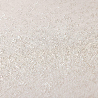 Cream Classic Textured Metallic Accent Wallpaper, 3D Embossed Glitter Shimmer Elegant Wallcovering - Walloro High End Wallcoverings & More