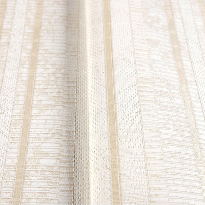 Cream Conetmporary Stripe Pattern Embossed Wallpaper, Professional Luxury Striped Wall Paper - Walloro High End Wallcoverings & More
