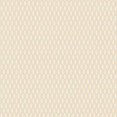 Cream Elegant Hexagon Embossed Wallpaper, Small Honeycomb Grid Pattern Textured wallcovering - Walloro High End Wallcoverings & More