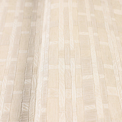 Cream Realistic Basket Weave Wallpaper, 3D Deep Embossed Premium Wallcovering - Walloro High End Wallcoverings & More