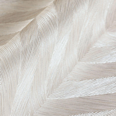 Cream Shiny Chevron Wallpaper, Deep Embossed Luxury Shimmering Geometric Pattern Wall Paper - Walloro High End Wallcoverings & More