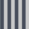Dark Blue Timeless Bold Striped Wallpaper, Flocked Textured Velvet Feeling Thick Lines Wallcovering - Walloro High End Wallcoverings & More