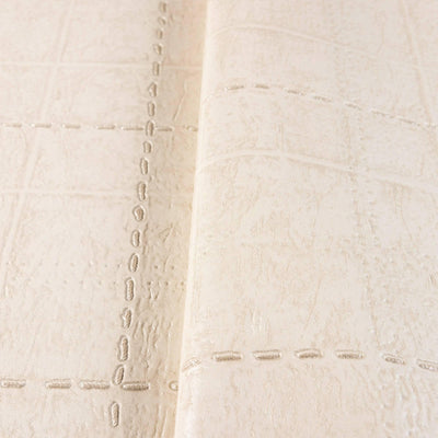 Deep Embossed Geometric Beigie, Home Wall Decor, Aesthetic Wallpaper, Textured Wallcovering Non-Adhesive and Non-Peel - Walloro High End Wallcoverings & More