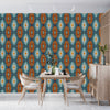 Victorian Style Damask Wallpaper, Seamless Pattern Mural, Oversized Custom Size Wall Art, Non-Woven, Non-Adhesive, Modern Wall Paper, Removable