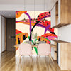 Tropical Plant Wallpaper, Colorful Leaves Mural, Oversized Custom Size Wall Art, Non-Woven, Non-Adhesive, Modern Wall Paper, Removable