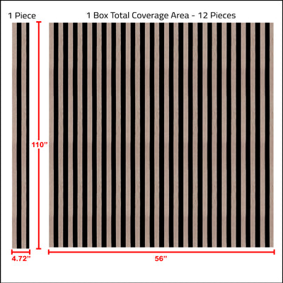 Elegant Interior Light Brown Black Wall Panel, PS Wall Home Decoration Panel, Premium Quality Wall Covering - Walloro High End Wallcoverings & More
