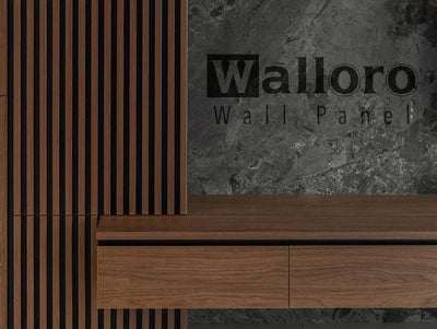 Stylish Wood Grain Wall Panel, PS Wall Home Decoration Panel-Premium Quality - Walloro Luxury 3D Embossed Textured Wallpaper 