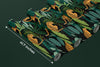 Leopards, Tropical Leaves Wallpaper, Seamless Pattern Mural, Oversized Custom Size Wall Art, Non-Woven, Non-Adhesive, Modern Wall Paper, Removable