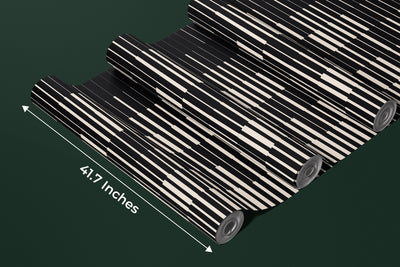 Line Halftone Wallpaper, Gradient Effect Pattern Mural, Oversized Custom Size Wall Art, Non-Woven, Non-Adhesive, Modern Wall Paper, Removable