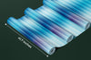 Corrugated Glass Effect Wallpaper, Cool Blue Mural, Oversized Custom Size Wall Art, Non-Woven, Non-Adhesive, Modern Wall Paper, Removable