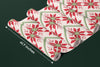 Christmas Ikat Wallpaper, Seamless Pattern Mural, Oversized Custom Size Wall Art, Non-Woven, Non-Adhesive, Modern Wall Paper, Removable