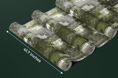 Grunge Halftone Wallpaper, Seamless Pattern Mural, Oversized Custom Size Wall Art, Non-Woven, Non-Adhesive, Modern Wall Paper, Removable