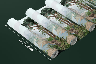 Landscape Wallpaper, Alcove Mural, Oversized Custom Size Wall Art, Non-Woven, Non-Adhesive, Modern Wall Paper, Removable