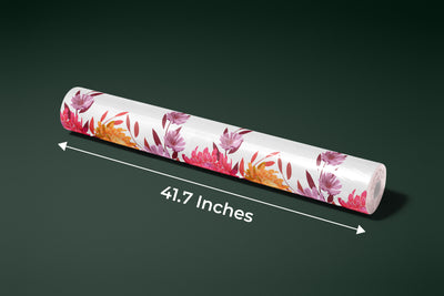 Art Floral Wallpaper, Seamless Pattern Mural, Oversized Custom Size Wall Art, Non-Woven, Non-Adhesive, Modern Wall Paper, Removable