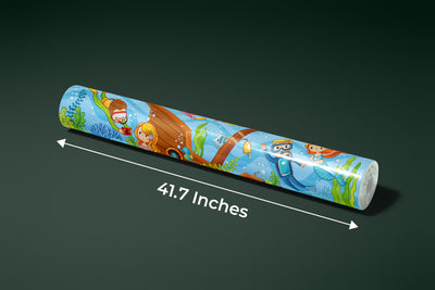 Children Swim Wallpaper, Mermaids Mural, Oversized Custom Size Wall Art, Non-Woven, Non-Adhesive, Modern Wall Paper, Removable