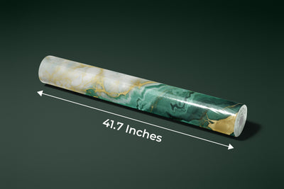 Emerald Green Marble Wallpaper, Gold Abstract Mural, Oversized Custom Size Wall Art, Non-Woven, Non-Adhesive, Modern Wall Paper, Removable