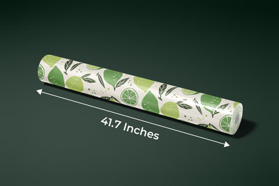Lemons and Limes Wallpaper, Seamless Pattern Mural, Oversized Custom Size Wall Art, Non-Woven, Non-Adhesive, Modern Wall Paper, Removable