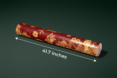 Golden Chinese Dragons and Woman Wallpaper, Seamless Pattern Mural, Oversized Custom Size Wall Art, Non-Woven, Non-Adhesive, Modern Wall Paper, Removable