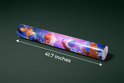 Kids and Animals Wallpaper, Magical Scene Mural, Oversized Custom Size Wall Art, Non-Woven, Non-Adhesive, Modern Wall Paper, Removable