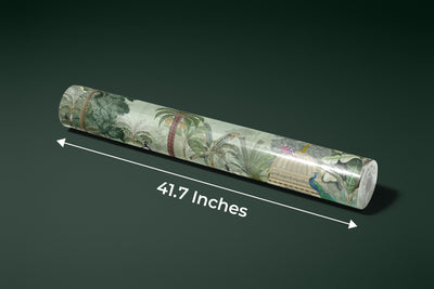 Mughal Garden Wallpaper, Birds Mural, Oversized Custom Size Wall Art, Non-Woven, Non-Adhesive, Modern Wall Paper, Removable