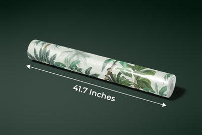 Jungle Palms Wallpaper, Birds Mural, Oversized Custom Size Wall Art, Non-Woven, Non-Adhesive, Modern Wall Paper, Removable