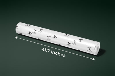 Shark Fin Wallpaper, Seamless Pattern Mural, Oversized Custom Size Wall Art, Non-Woven, Non-Adhesive, Modern Wall Paper, Removable